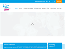 Tablet Screenshot of kuelz-stiftung.de